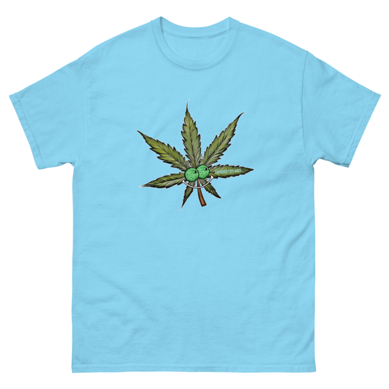 Happy Leaf – Unisex Classic Tee — sky