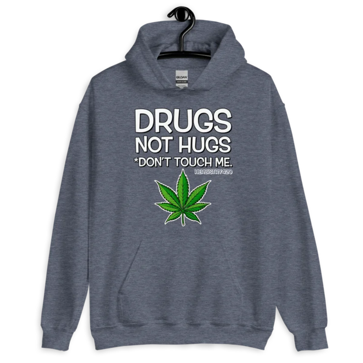 Don't Touch Me – Unisex Hoodie — heather sport dark navy