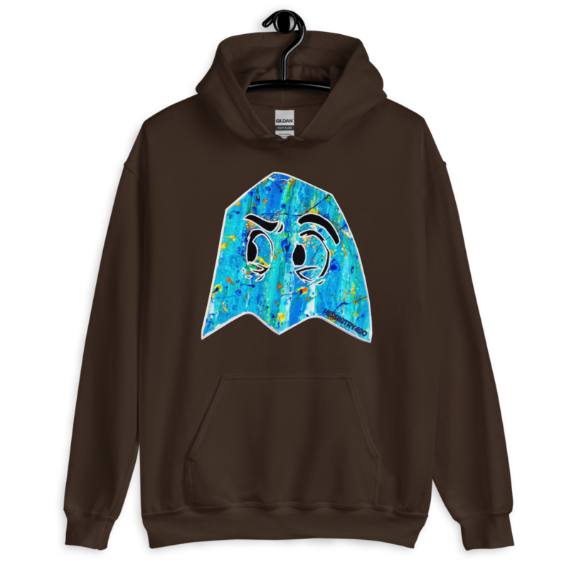 Blue Ghost – Unisex Hoodie — dark chocolate