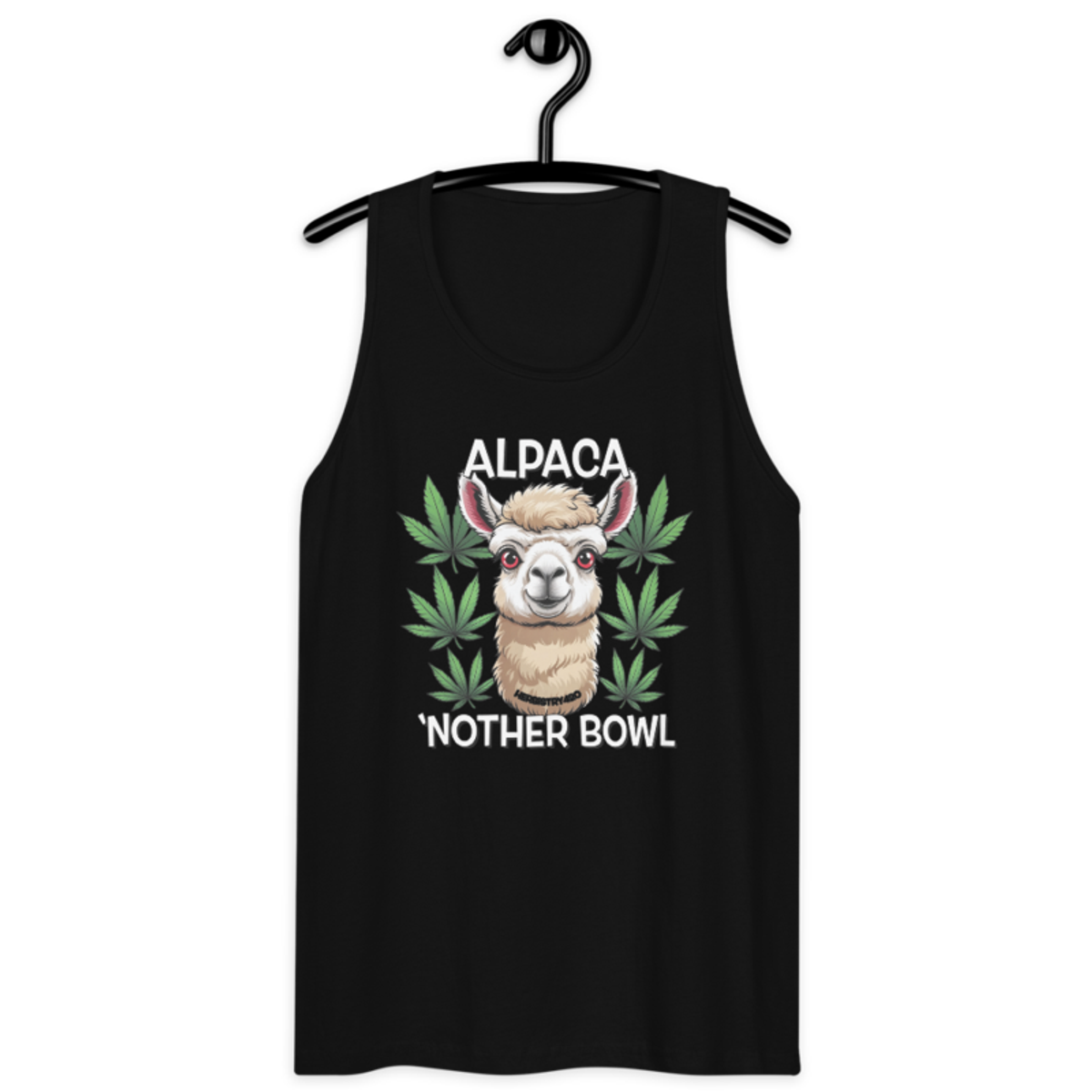 Alpaca 'Nother Bowl – Men’s premium tank top — black