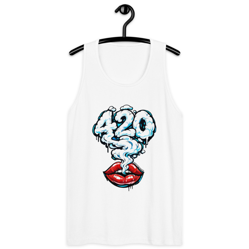 Those Lips – Men’s premium tank top — white