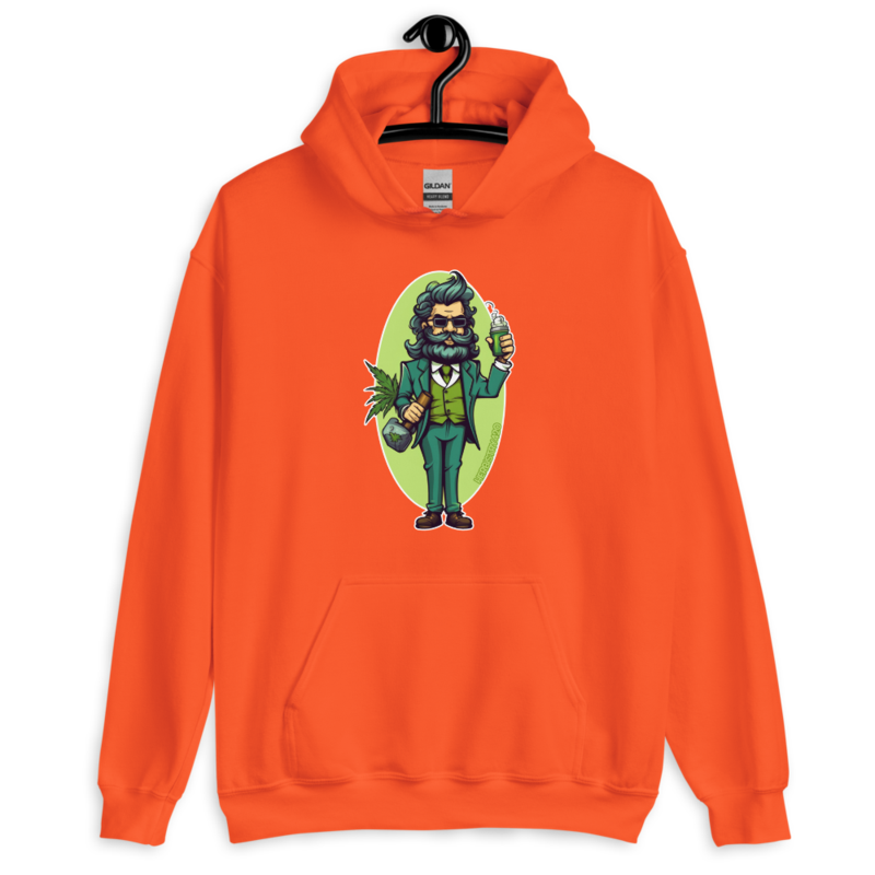 Weed Hipster – Unisex Hoodie — orange