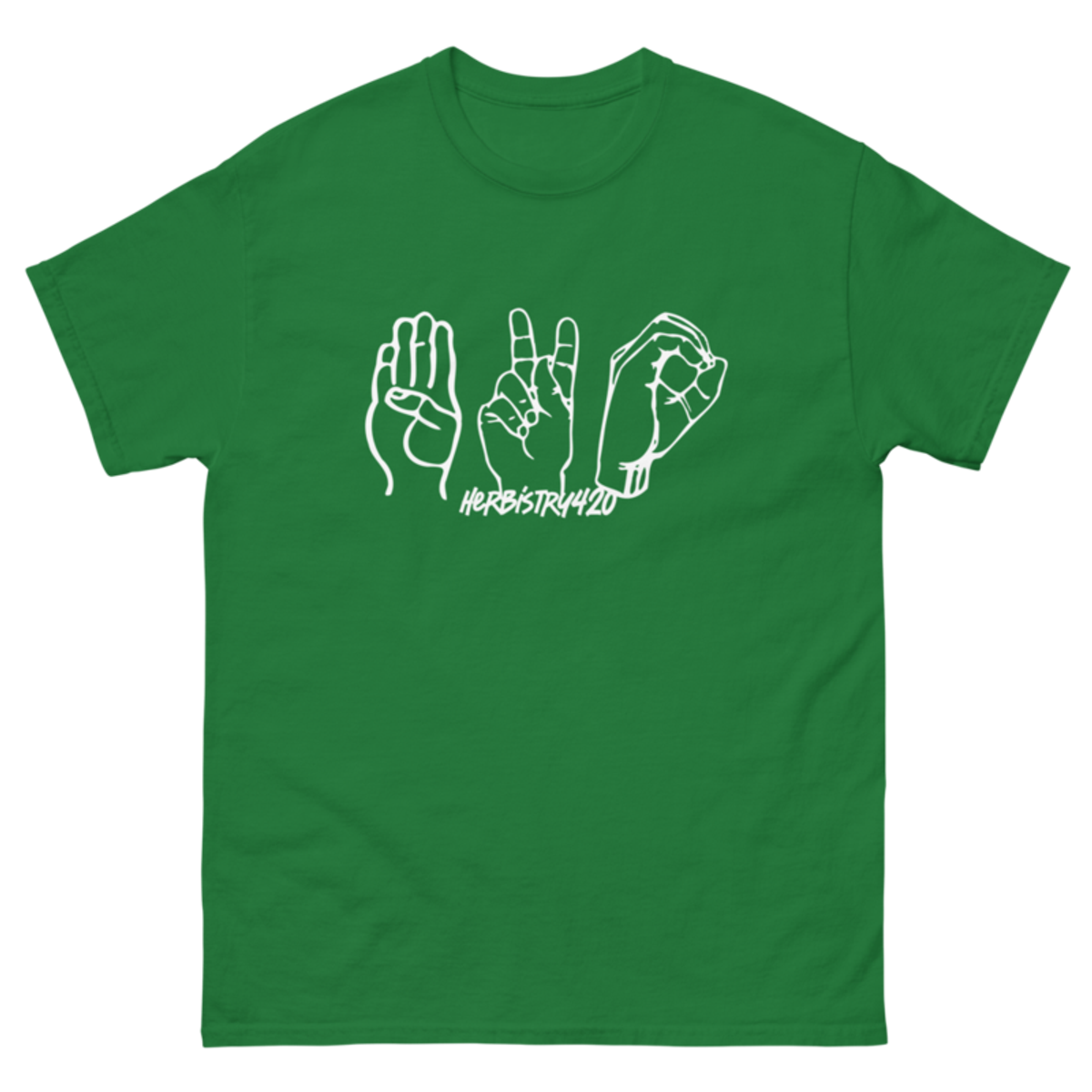 420 Hands – Unisex Classic Tee — turf green
