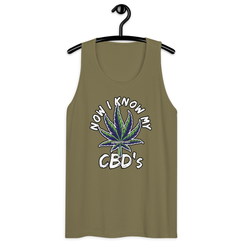 Now I Know My – Men’s premium tank top — military green