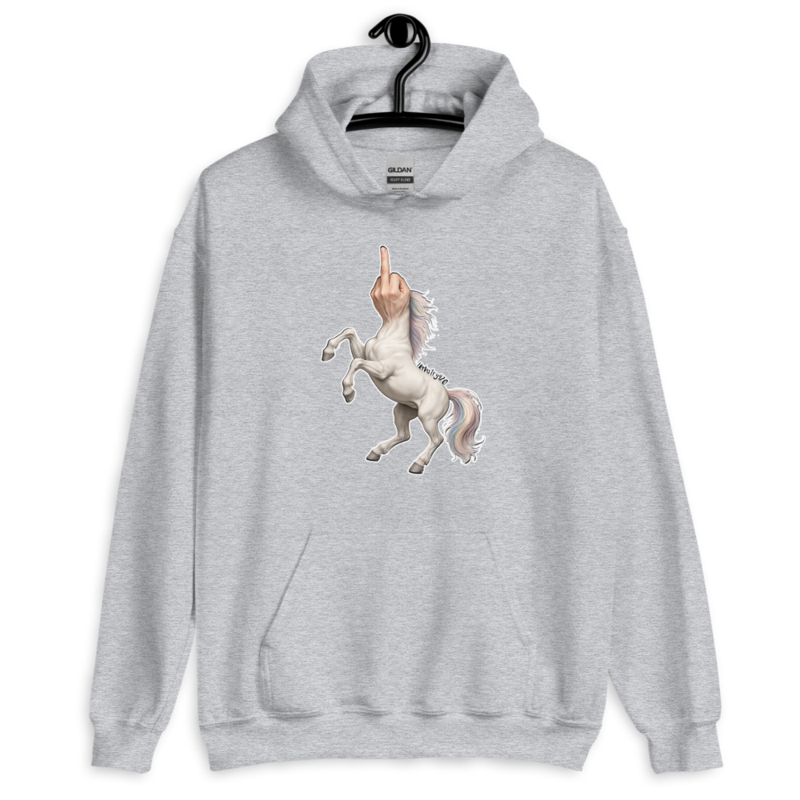 F*ck Unicorn – Unisex Hoodie — sport grey
