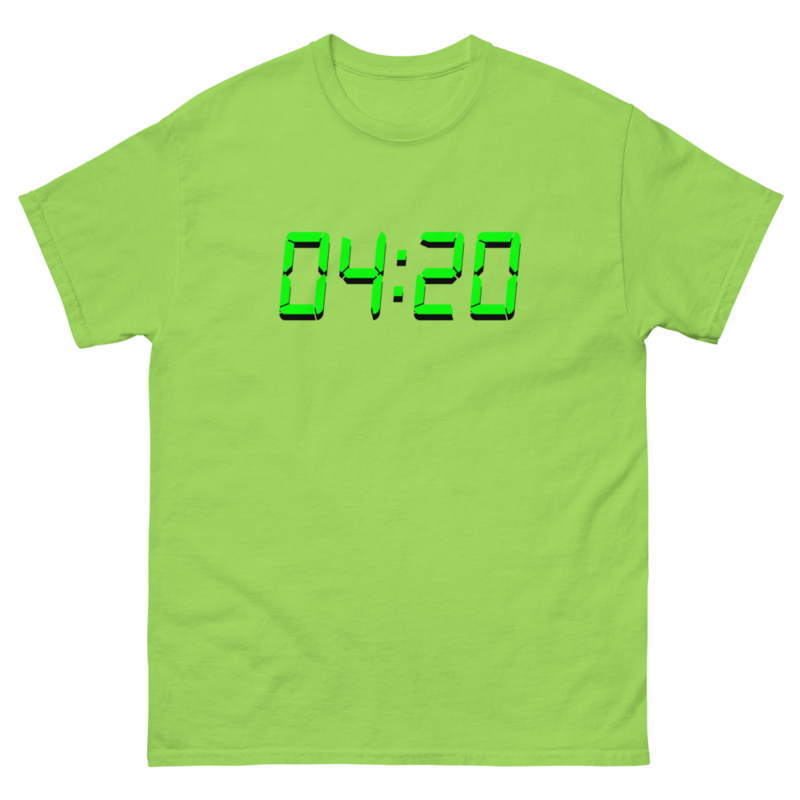 04:20 Digital – Unisex Classic Tee — lime