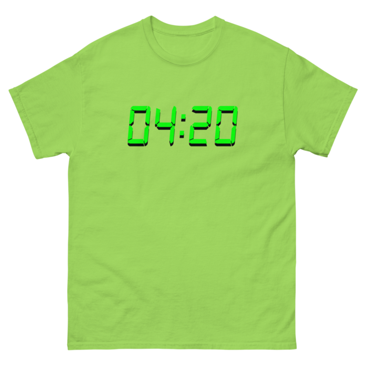 04:20 Digital – Unisex Classic Tee — lime