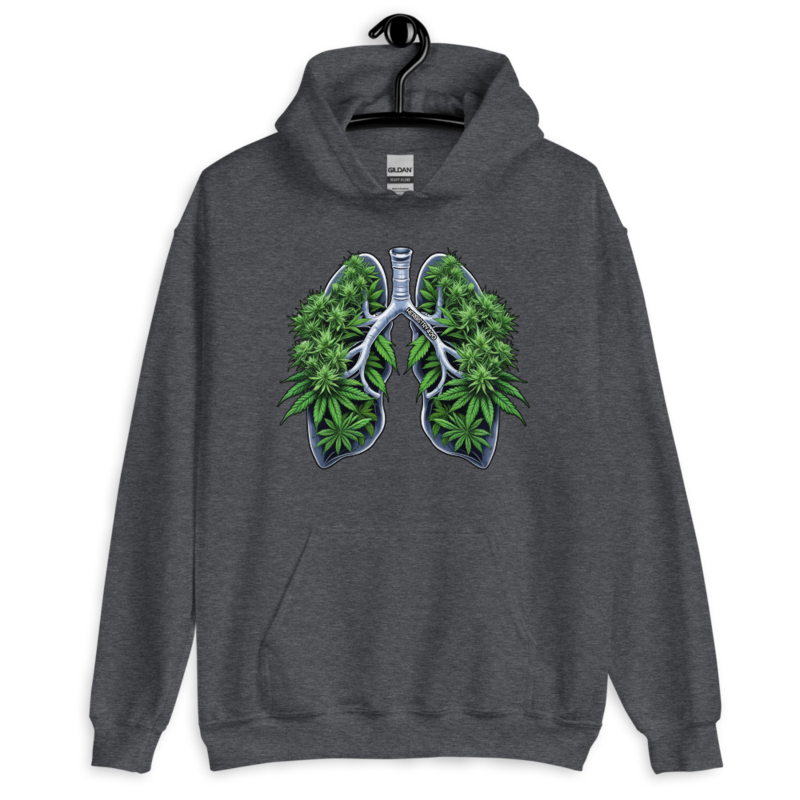 Weed Lungs – Unisex Hoodie — dark heather