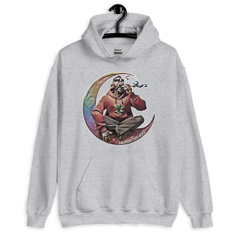Smoking on the Moon – Unisex Hoodie — sport grey