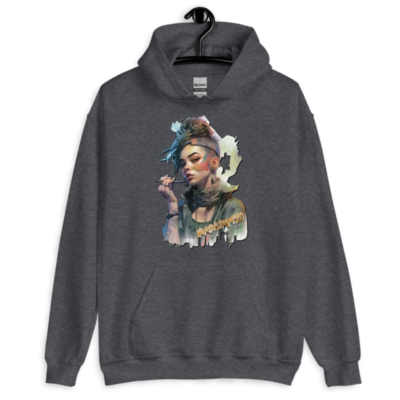 Steampunk Girl 2 – Unisex Hoodie — dark heather