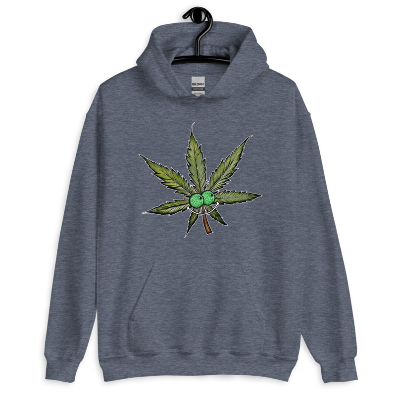 Happy Leaf – Unisex Hoodie — heather sport dark navy