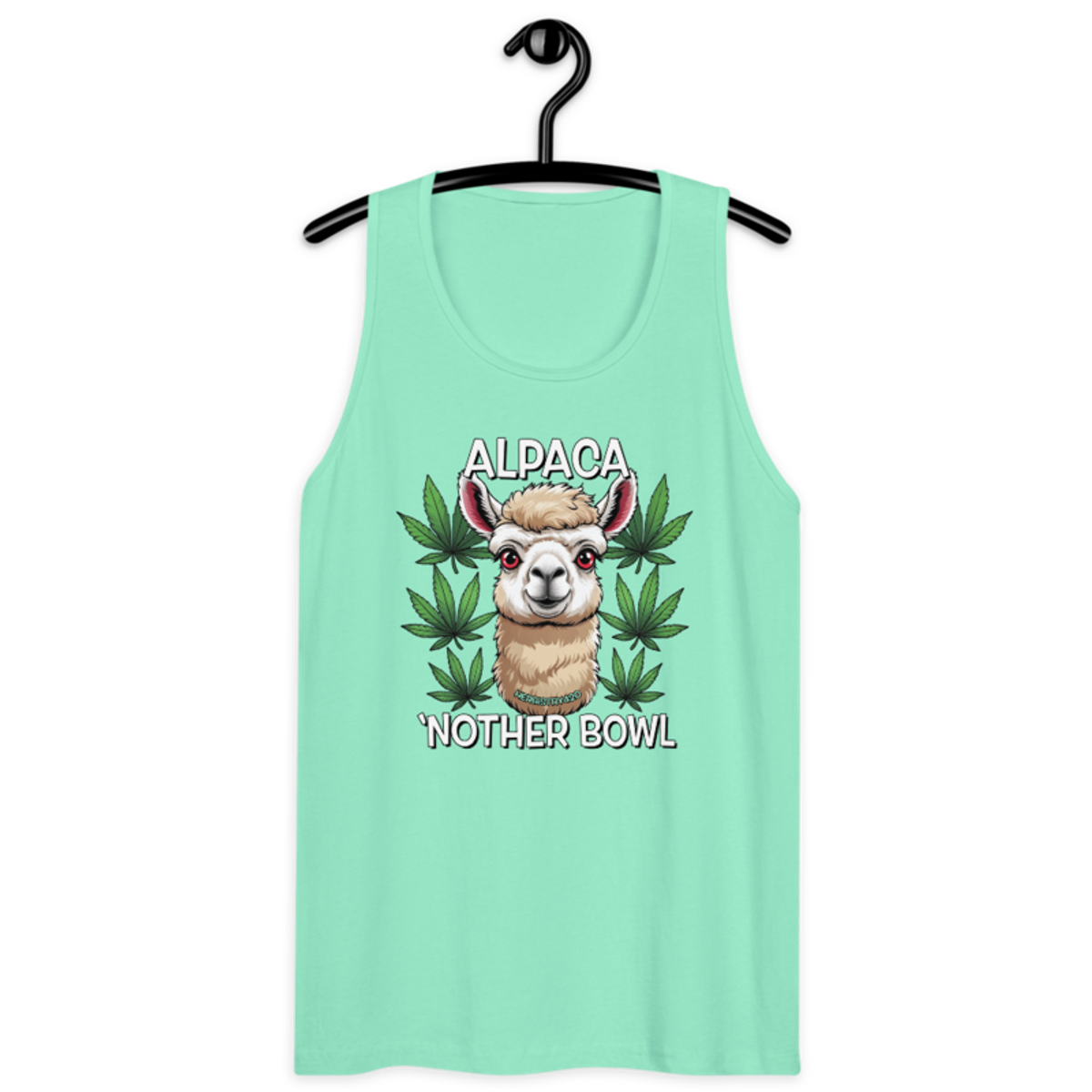 Alpaca 'Nother Bowl – Men’s premium tank top — mint