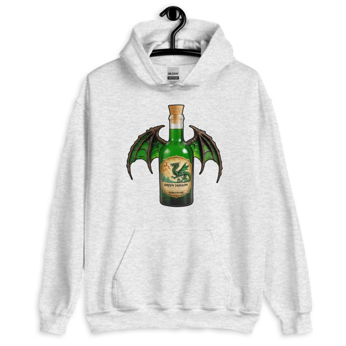 Green Dragon – Unisex Hoodie — ash