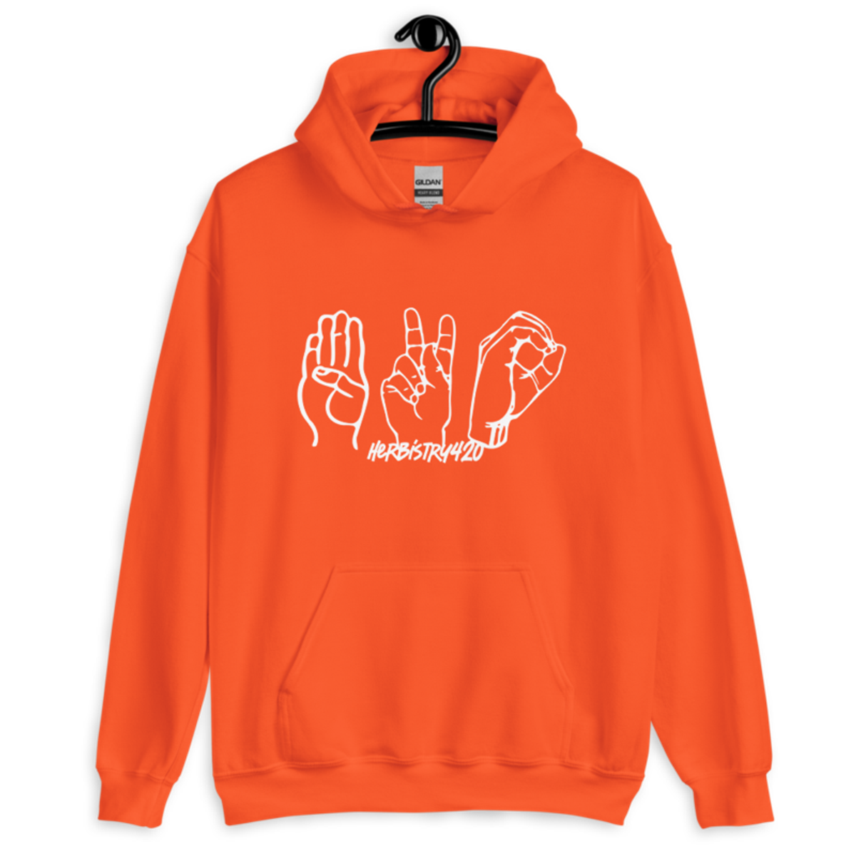 420 Hands – Unisex Hoodie — orange