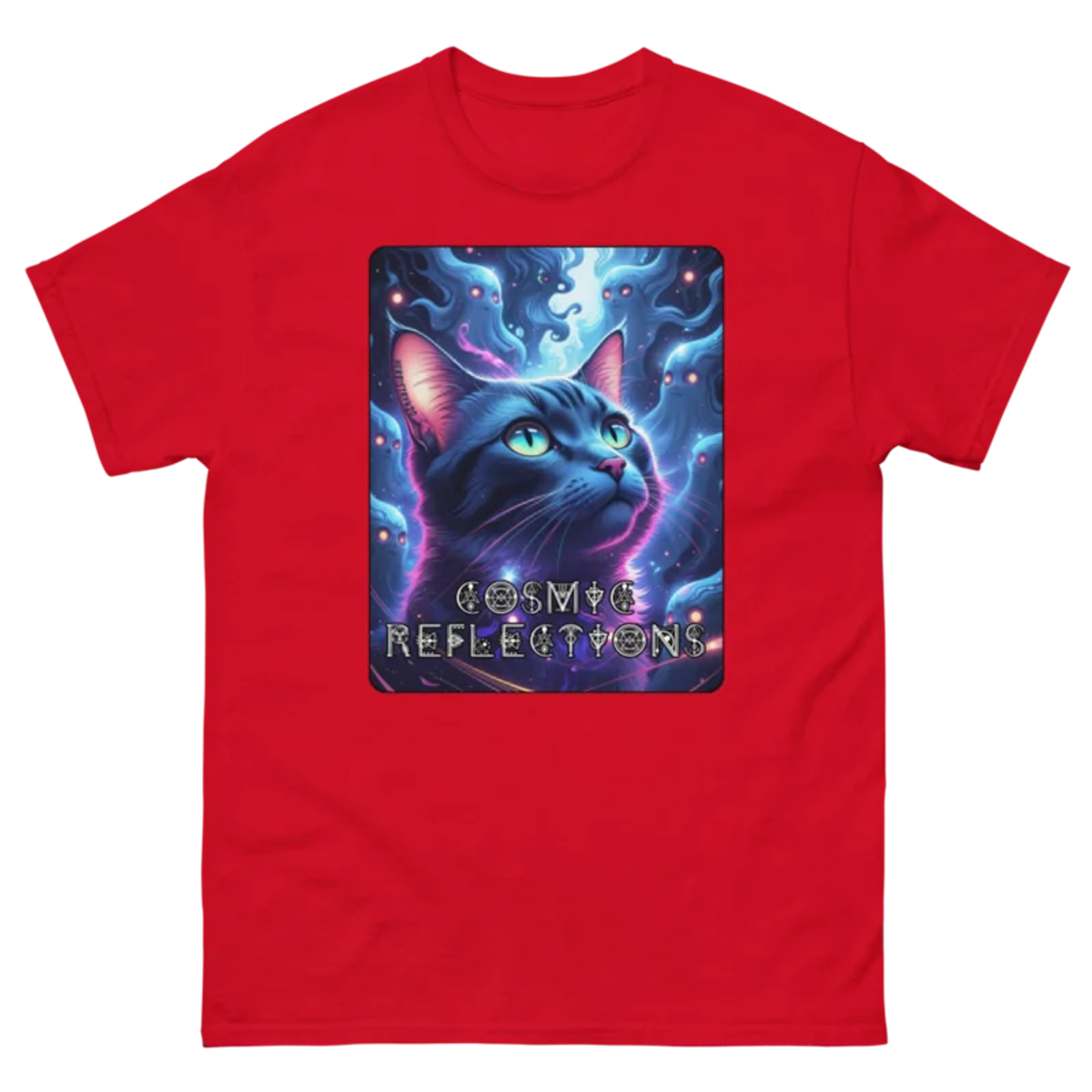 Cosmic Reflections – Unisex classic tee — red
