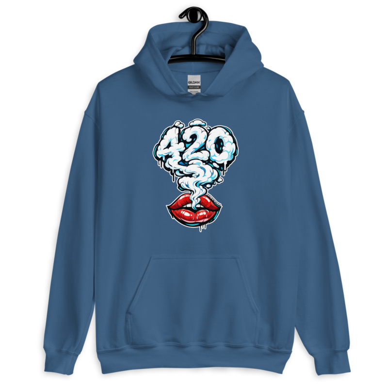 Those Lips – Unisex Hoodie — indigo blue