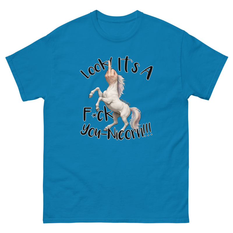 F•ck Unicorn – Unisex classic tee — sapphire