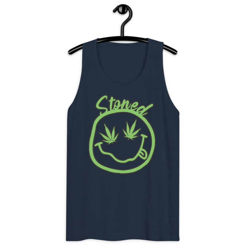 Stoned – Men’s premium tank top — navy