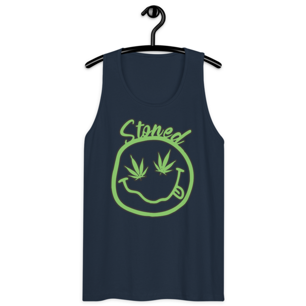 Stoned – Men’s premium tank top — navy
