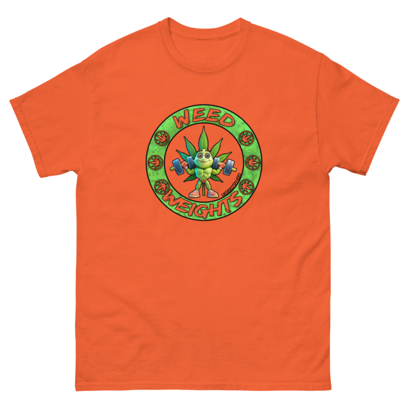 Weed & Weights – Unisex Classic Tee — orange