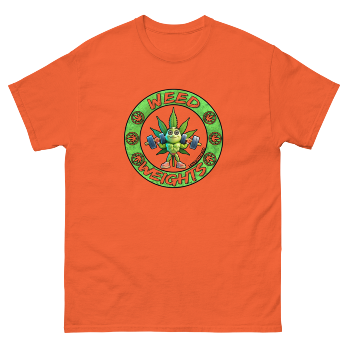 Weed & Weights – Unisex Classic Tee — orange