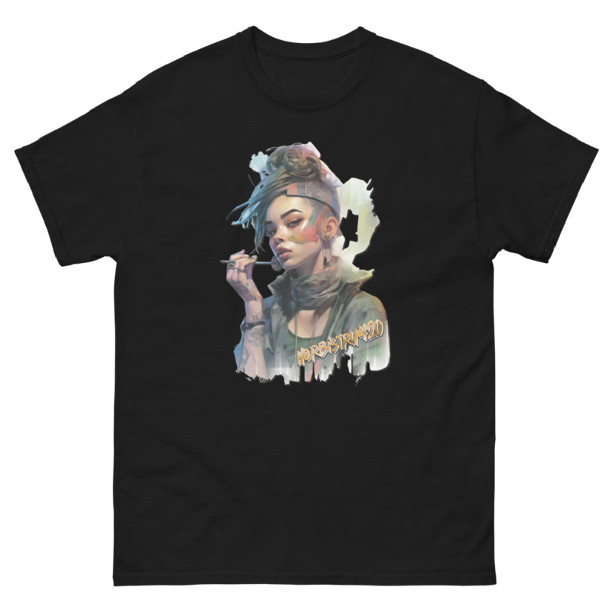 Steampunk Girl 2 – Unisex Classic Tee — black