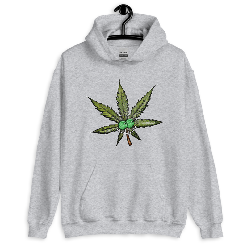 Happy Leaf – Unisex Hoodie — sport grey