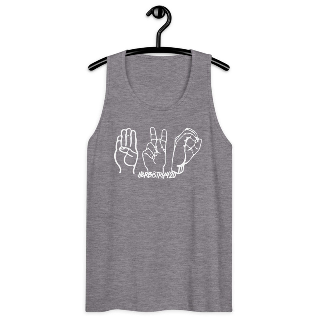 420 Hands – Men’s premium tank top — athletic heather