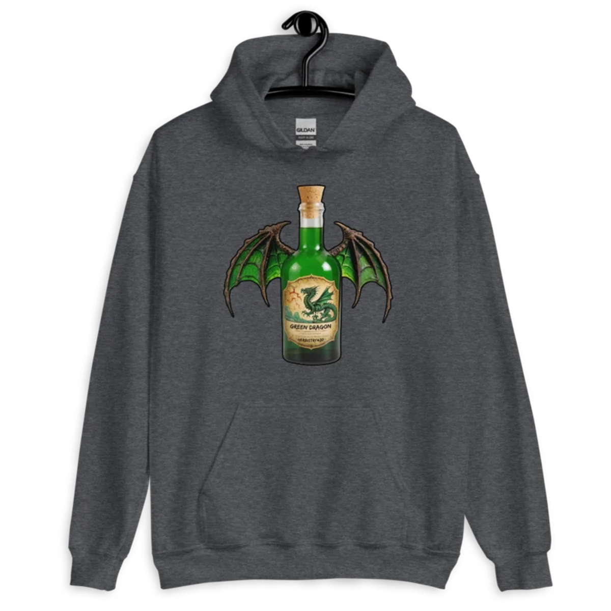 Green Dragon – Unisex Hoodie — dark heather