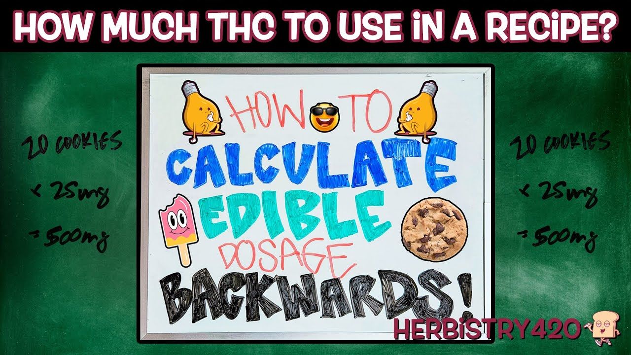 how to calculate edible dosage backwards