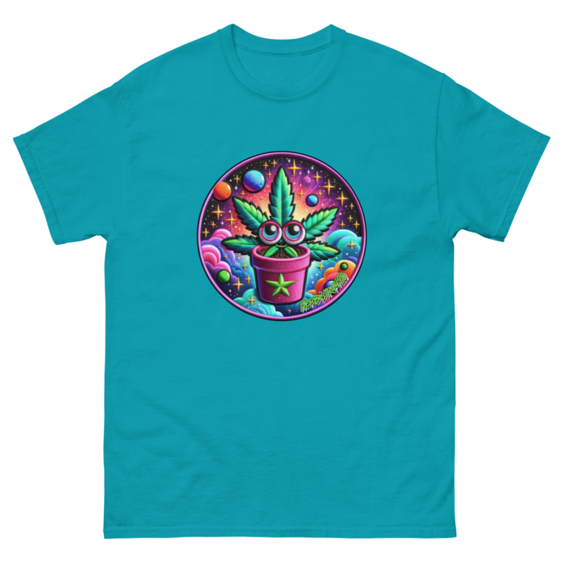 Space Plant – Unisex Classic Tee — tropical blue