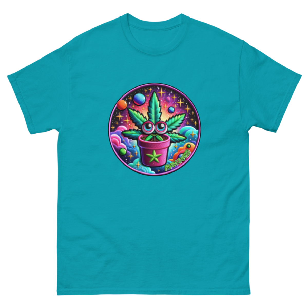 Space Plant – Unisex Classic Tee — tropical blue