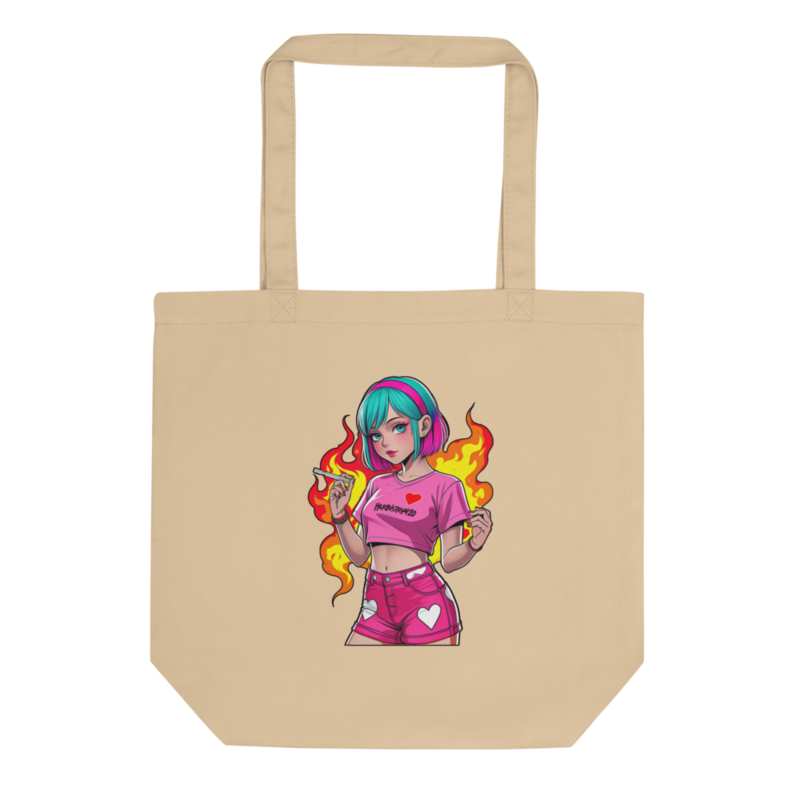 Anime Vape Girl – Eco Tote Bag — oyster
