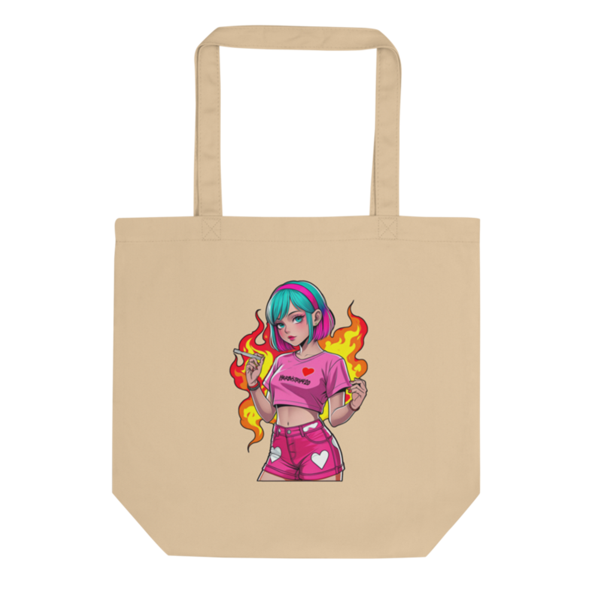 Anime Vape Girl – Eco Tote Bag — oyster