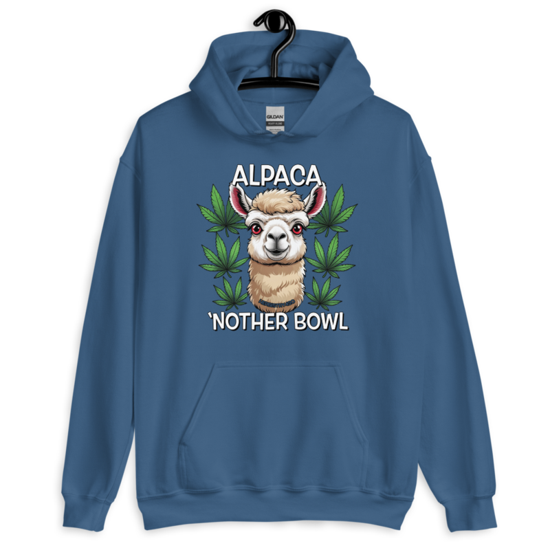 Alpaca 'Nother Bowl – Unisex Hoodie — indigo blue