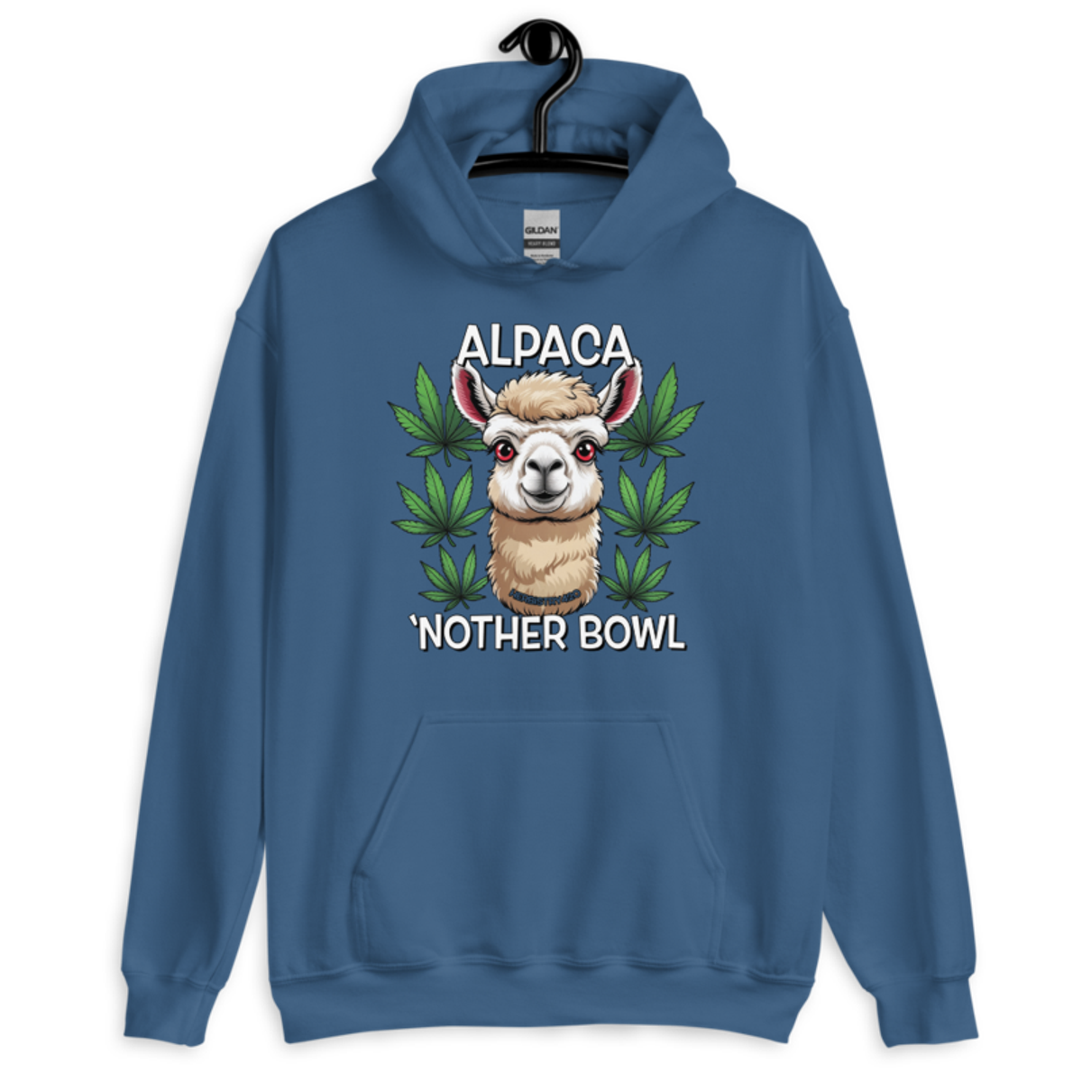 Alpaca 'Nother Bowl – Unisex Hoodie — indigo blue