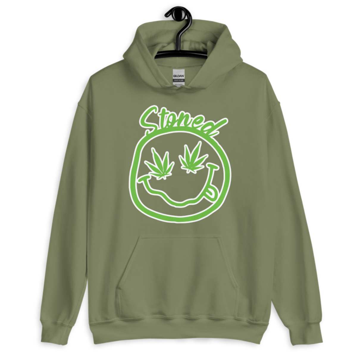 Stoned – Unisex Hoodie — military green