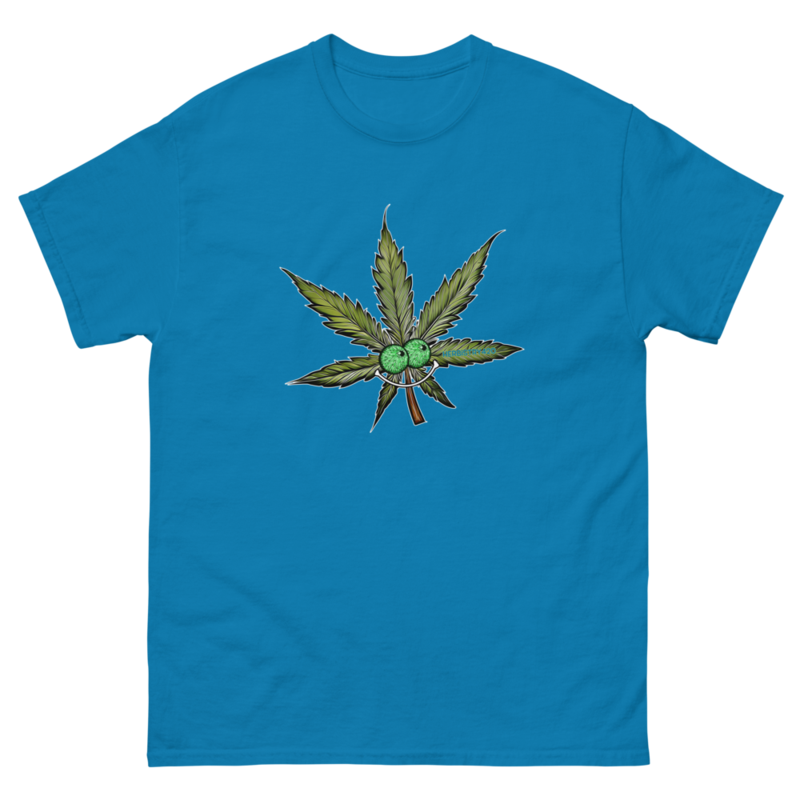 Happy Leaf – Unisex Classic Tee — sapphire