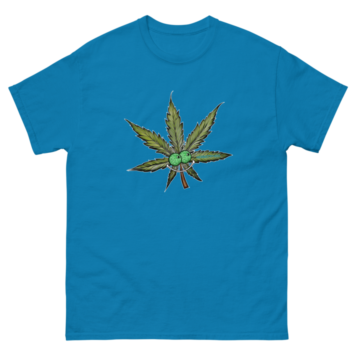 Happy Leaf – Unisex Classic Tee — sapphire