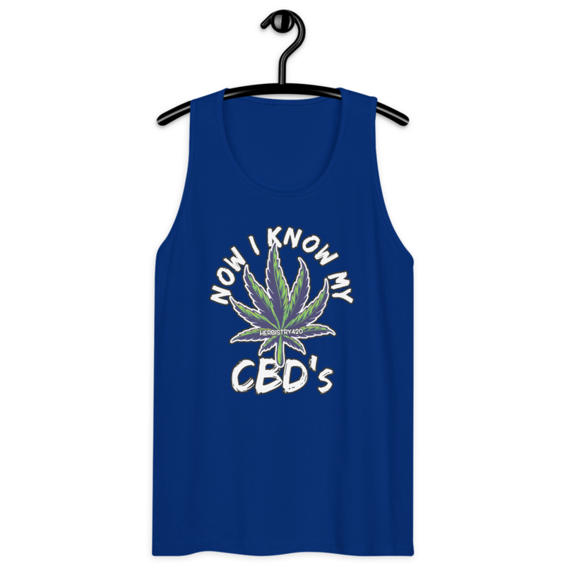 Now I Know My – Men’s premium tank top — team royal