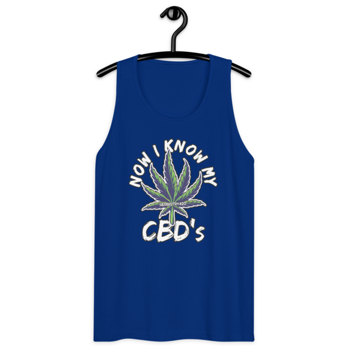 Now I Know My – Men’s premium tank top — team royal