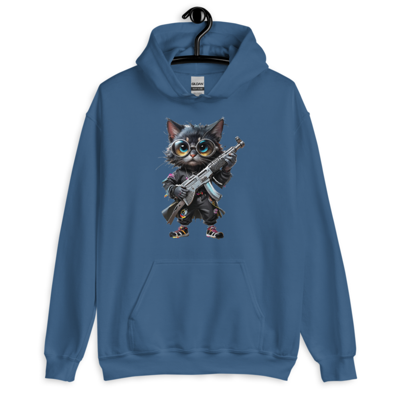 OG Cat – Unisex Hoodie — indigo blue