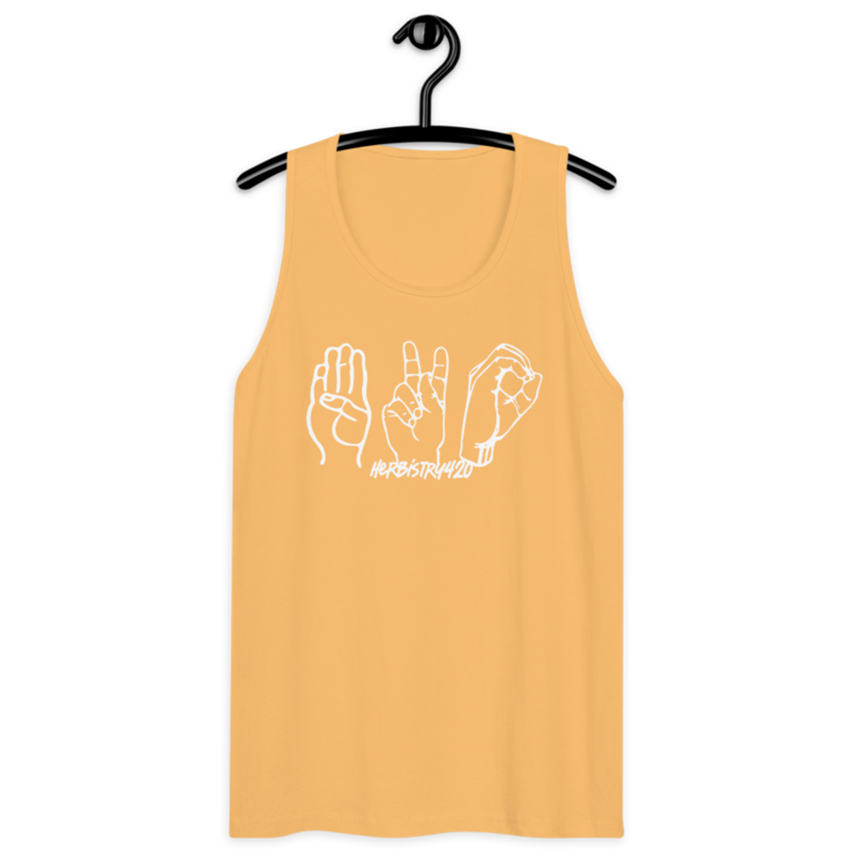 420 Hands – Men’s premium tank top — squash