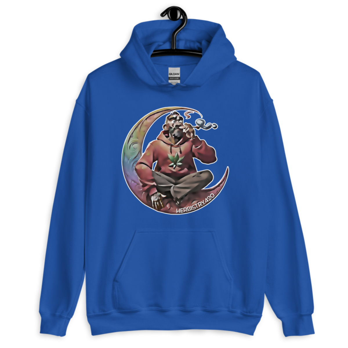 Smoking on the Moon – Unisex Hoodie — royal