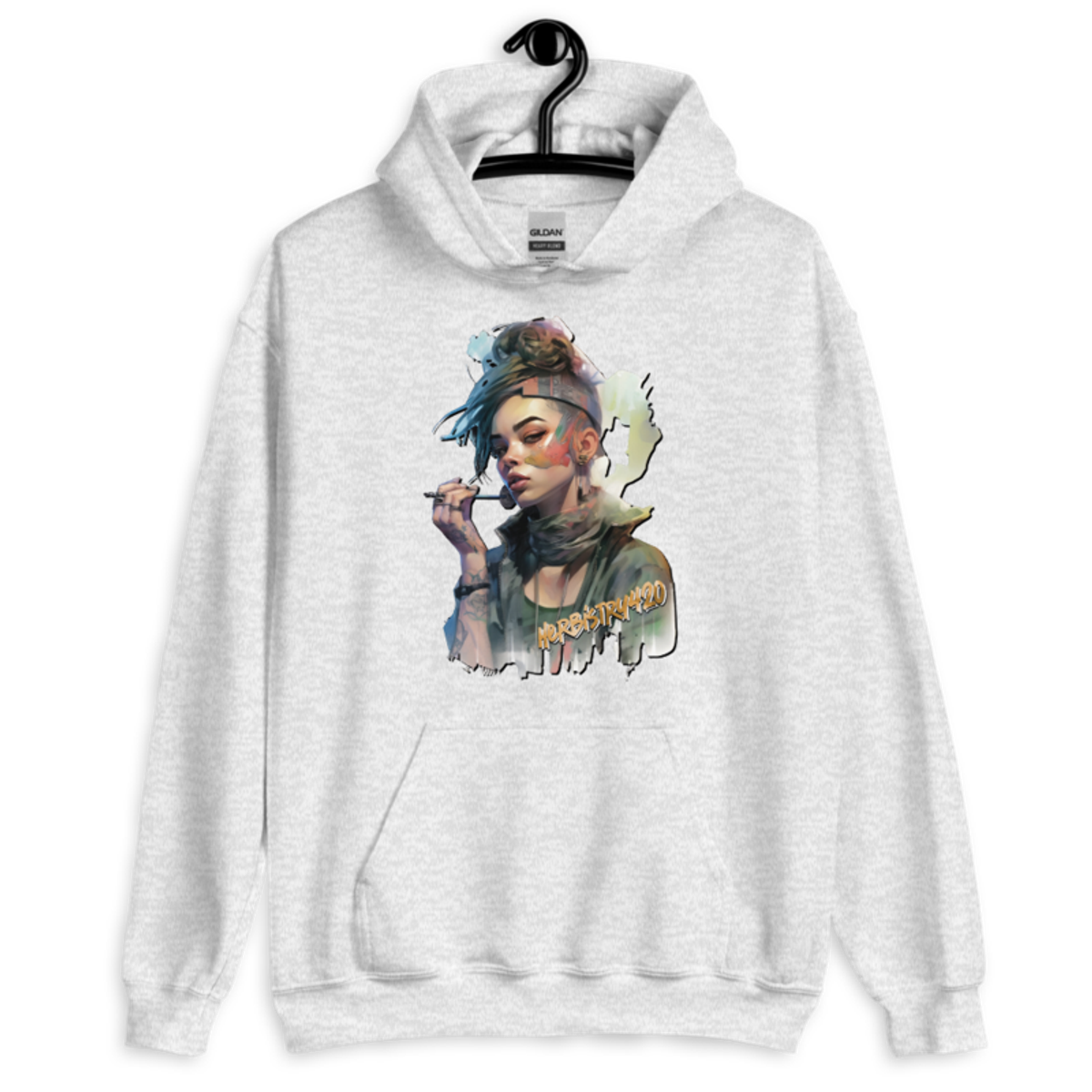 Steampunk Girl 2 – Unisex Hoodie — ash