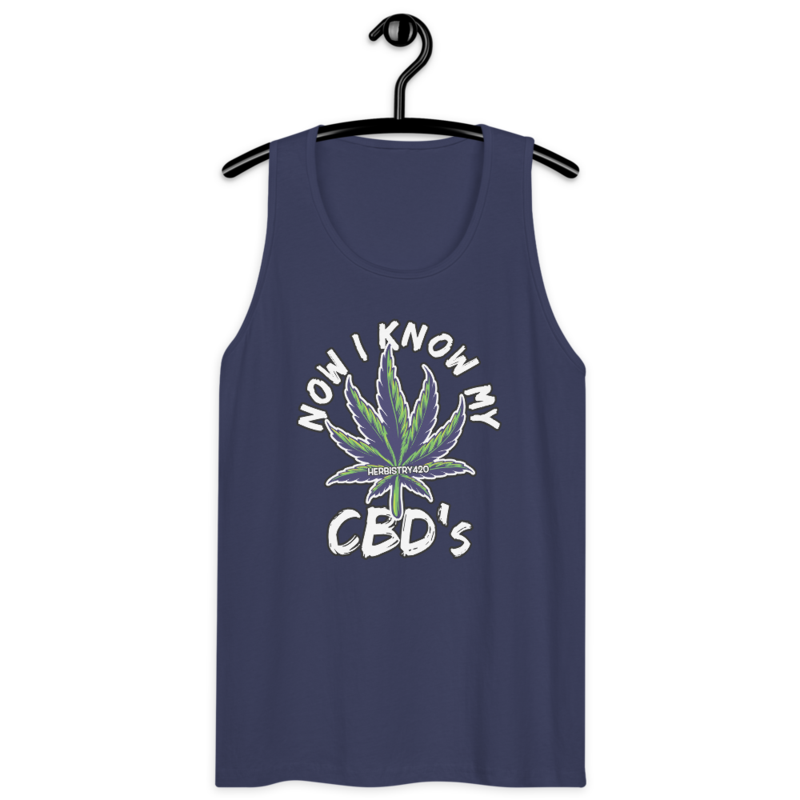 Now I Know My – Men’s premium tank top — harbor blue