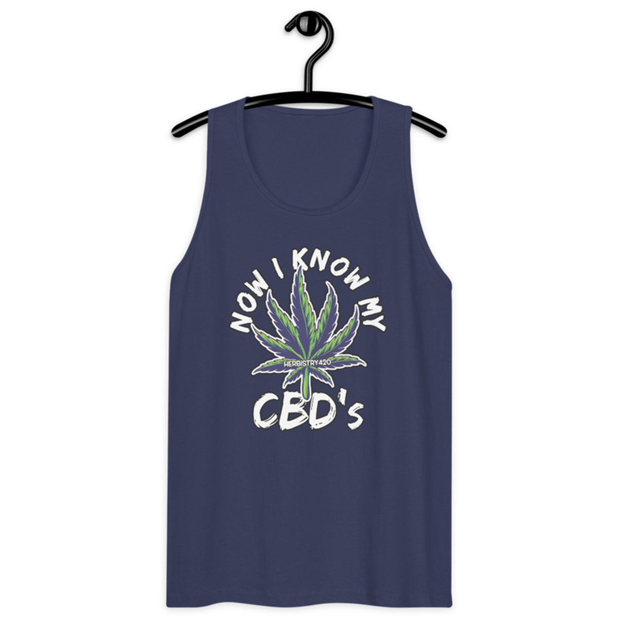 Now I Know My – Men’s premium tank top — harbor blue