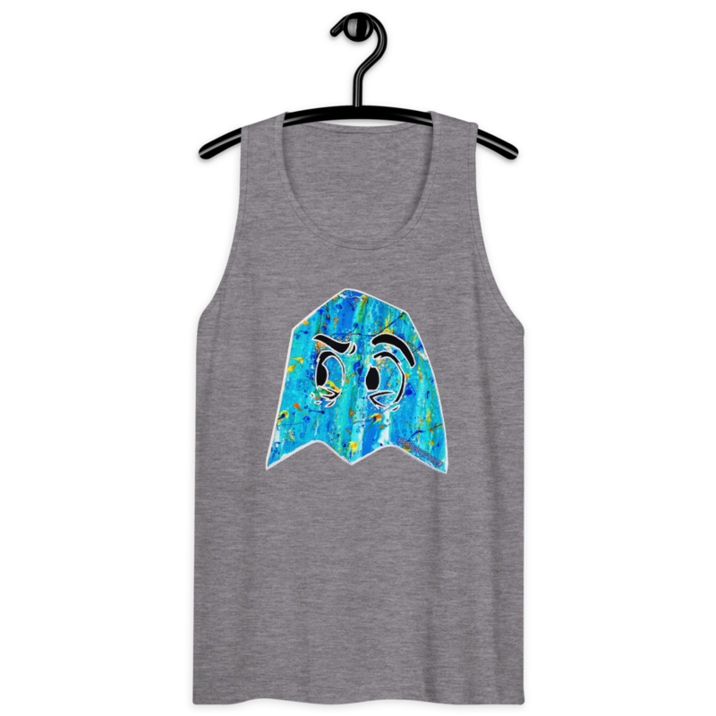 Blue Ghost – Men’s premium tank top — athletic heather