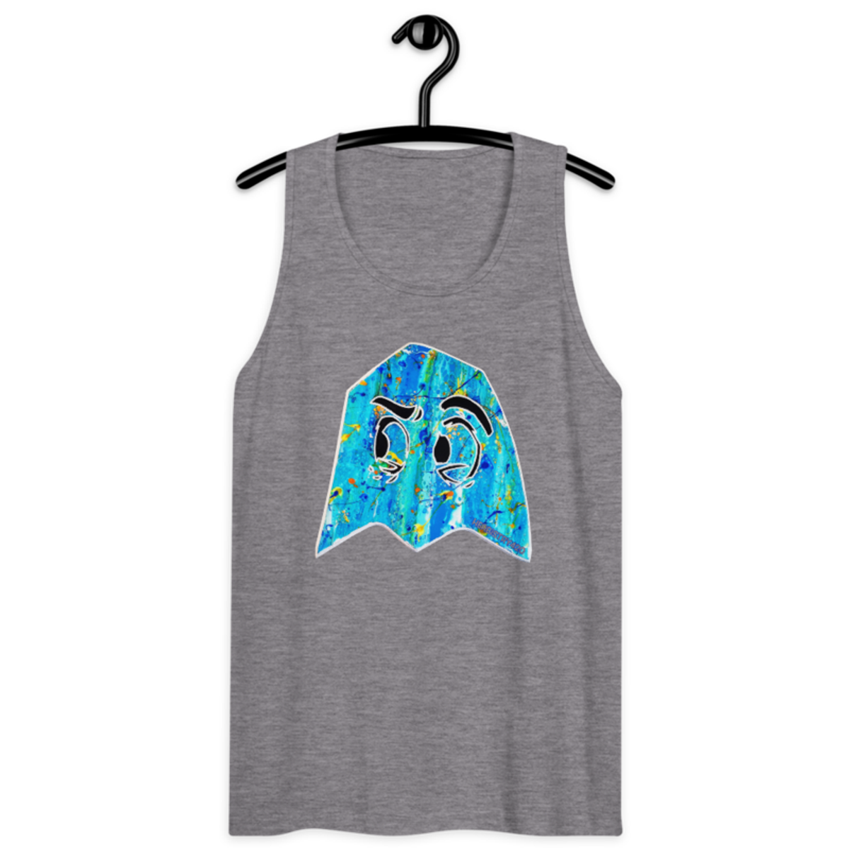 Blue Ghost – Men’s premium tank top — athletic heather