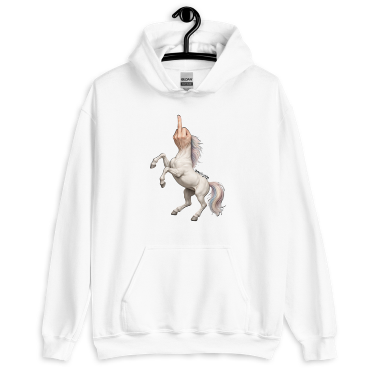 F*ck Unicorn – Unisex Hoodie — white
